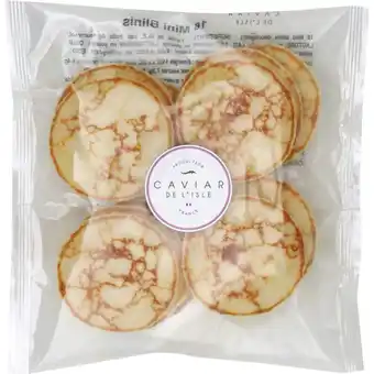 Carrefour 16 mini blinis caviar de l'isle offre