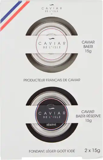 Carrefour Refs.sans marque coffret de caviar baeri et baeri réserve offre