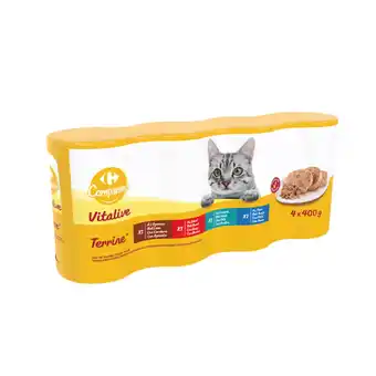 Carrefour Carrefour companino terrines pour chats offre