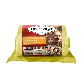 Carrefour Delpeyrat bloc de foie gras de canard i.g.p. du sud-ouest offre