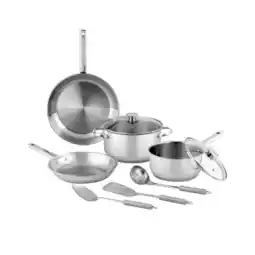 Carrefour Carrefour home set de cuisson inox de 9 pièces offre
