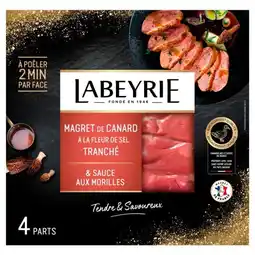 Carrefour Labeyrie magret de canard à la fleur de sel tranché offre