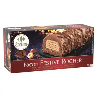 Carrefour Carrefour extra bûche glacée façon festive rocher offre