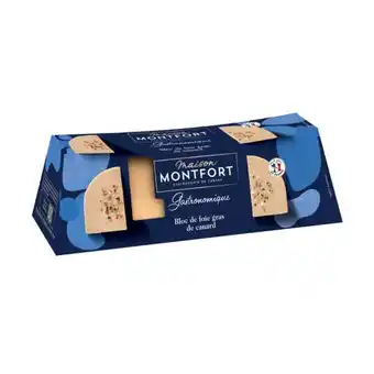 Carrefour Montfort bloc de foie gras de canard offre