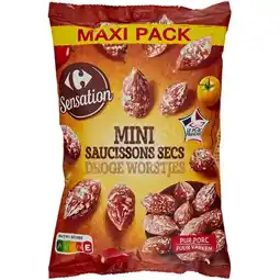 Carrefour Carrefour sensation mini saucissons secs maxi pack offre