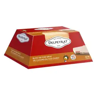 Carrefour Delpeyrat bloc de foie gras de canard i.g.p. du sud ouest offre