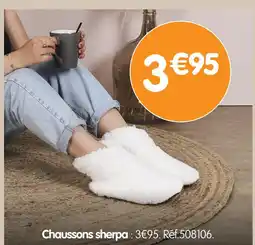 b&m Chaussons sherpa offre