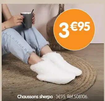 b&m Chaussons sherpa offre