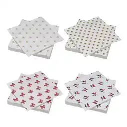 Carrefour Carrefour home lot de 50 serviettes décorées offre