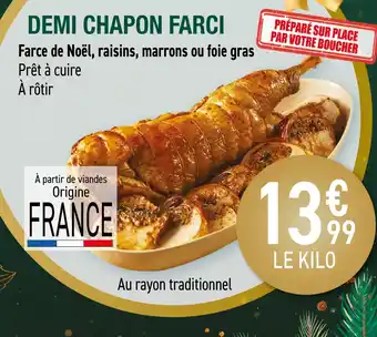 Carrefour Demi chapon farci offre