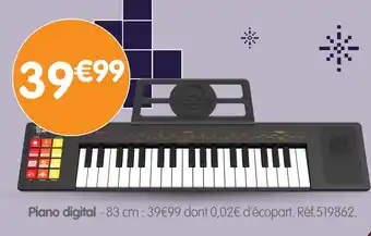 b&m Piano digital offre