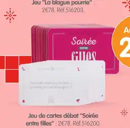 b&m Jeu de cartes débat soirée entre filles offre