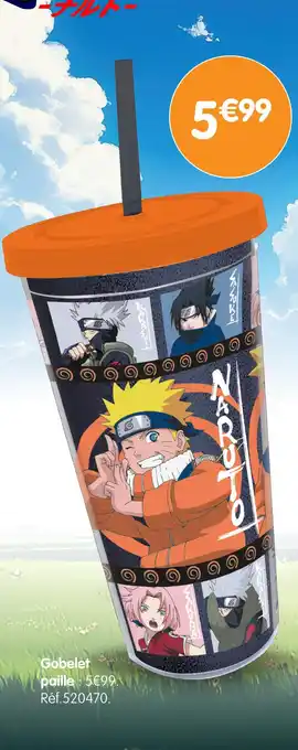 b&m Gobelet paille naruto offre