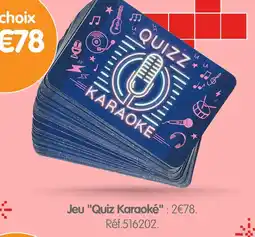 b&m Jeu quiz karaoké offre