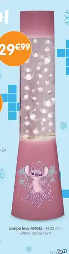 b&m Angel lampe lave offre