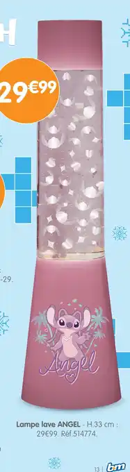 b&m Angel lampe lave offre
