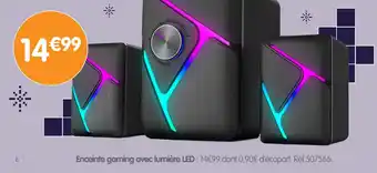 b&m Enceinte gaming avec lumière led offre
