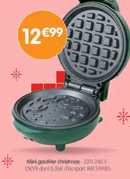 b&m Mini gaufrier christmas offre
