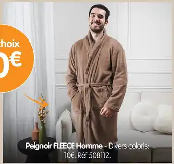 b&m Peignoir fleece homme offre