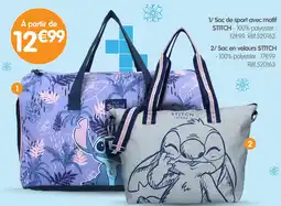 b&m Disney sac de sport avec motif stitch offre