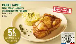 Carrefour Caille farcie offre