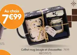 b&m Coffret mug bougie et chaussettes offre