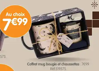 b&m Coffret mug bougie et chaussettes offre