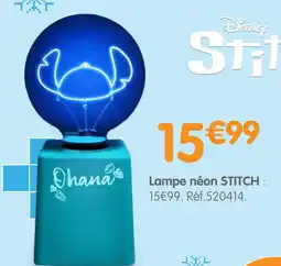 b&m Disney lampe néon stitch offre
