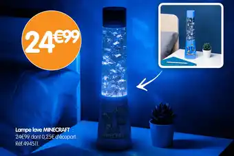 b&m Minecraft lampe lave offre