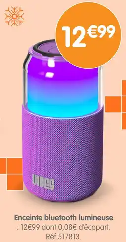 b&m Vibes enceinte bluetooth lumineuse offre