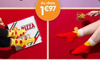 b&m Paire de chaussettes motif fast-food offre