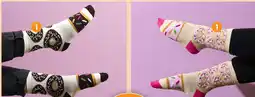 b&m Paire de chaussettes motif donuts offre