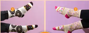 b&m Paire de chaussettes motif donuts offre