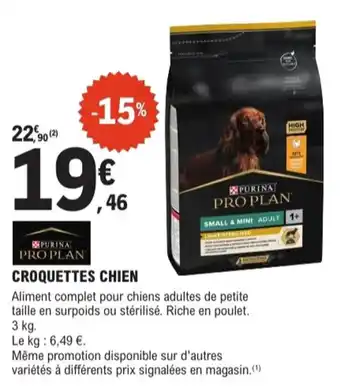 E.Leclerc Jardi Purina pro plan croquettes chien offre