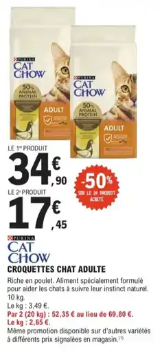 E.Leclerc Jardi Cat chow croquettes chat adulte offre