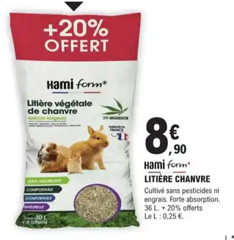 E.Leclerc Jardi Hami form litière chanvre offre
