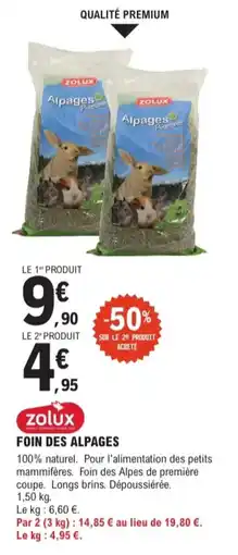 E.Leclerc Jardi Foin des alpages zolux offre