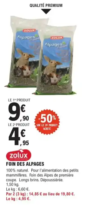 Foin des alpages zolux