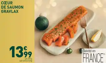 Grand Frais Cœur de saumon gravlax offre
