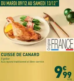 Grand Frais Cuisse de canard offre