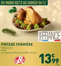 Grand Frais Pintade fermière offre