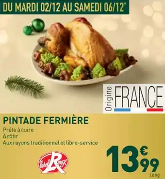Grand Frais Pintade fermière offre