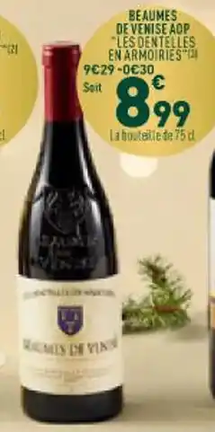 Grand Frais Beaumes de venise aop les dentelles en armoiries offre