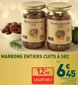Grand Frais Marrons entiers cuits à sec offre