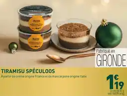 Grand Frais Tiramisu spéculoos offre