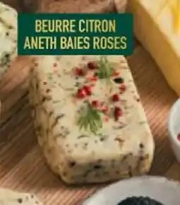 Grand Frais Beurre citron aneth baies roses offre
