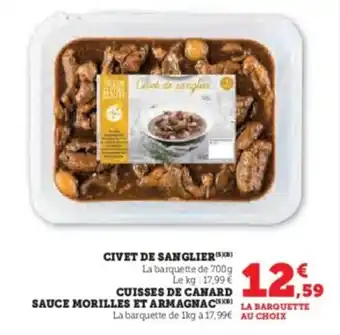 U Express Civet de sanglier offre