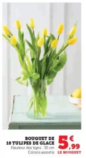 U Express Bouquet de 10 tulipes de glace offre