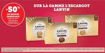 U Express Sur la gamme l'escargot lanvin offre