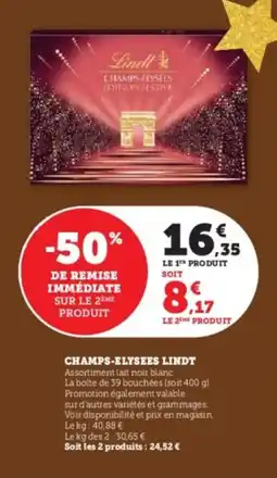 U Express Champs-elysees lindt offre
